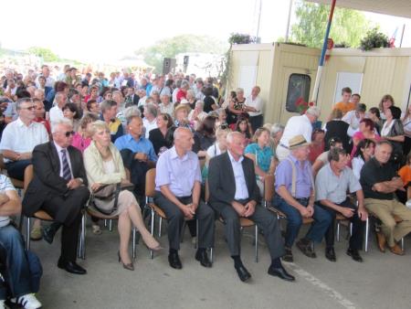 Prireditev ob vstopu Hrvaške v EU na mejnem prehodu Gibina 50